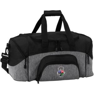 Delta Tau Delta Colorblock Duffel Bag Black/Grey
