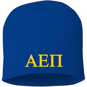 Greekgear Alpha Epsilon Pi 8 Inch Beanie Royal Blue
