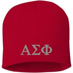Greekgear Alpha Sigma Phi 8 Inch Beanie Red