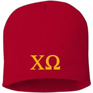 Greekgear Chi Omega Chi O 8 Inch Beanie Red