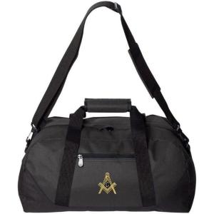 Greekgear Mason/Freemason 22 1/2 Inch Duffel Bag Black