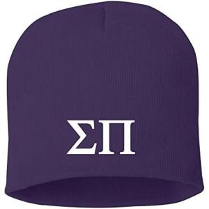 Greekgear Sigma Pi 8 Inch Beanie Purple