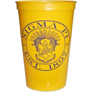 Greekgear Sigma Pi Big Plastic Stadium Cup Set of 4