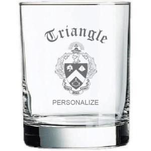 Greekgear Triangle Fraternity Old Style Glass Transparent