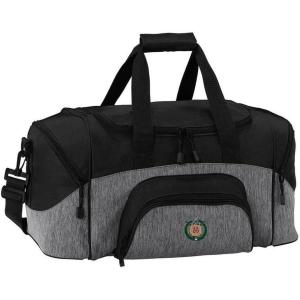 Omega Psi Phi Colorblock Duffel Bag Heather Grey/Black