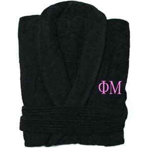 Phi Mu Greek Letter Bathrobe