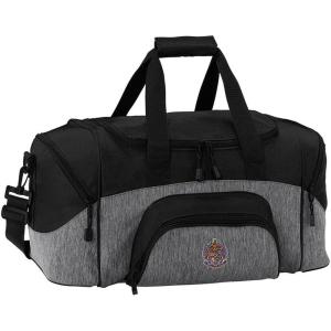 Sigma Alpha Epsilon SAE Colorblock Duffel Bag Black/Grey