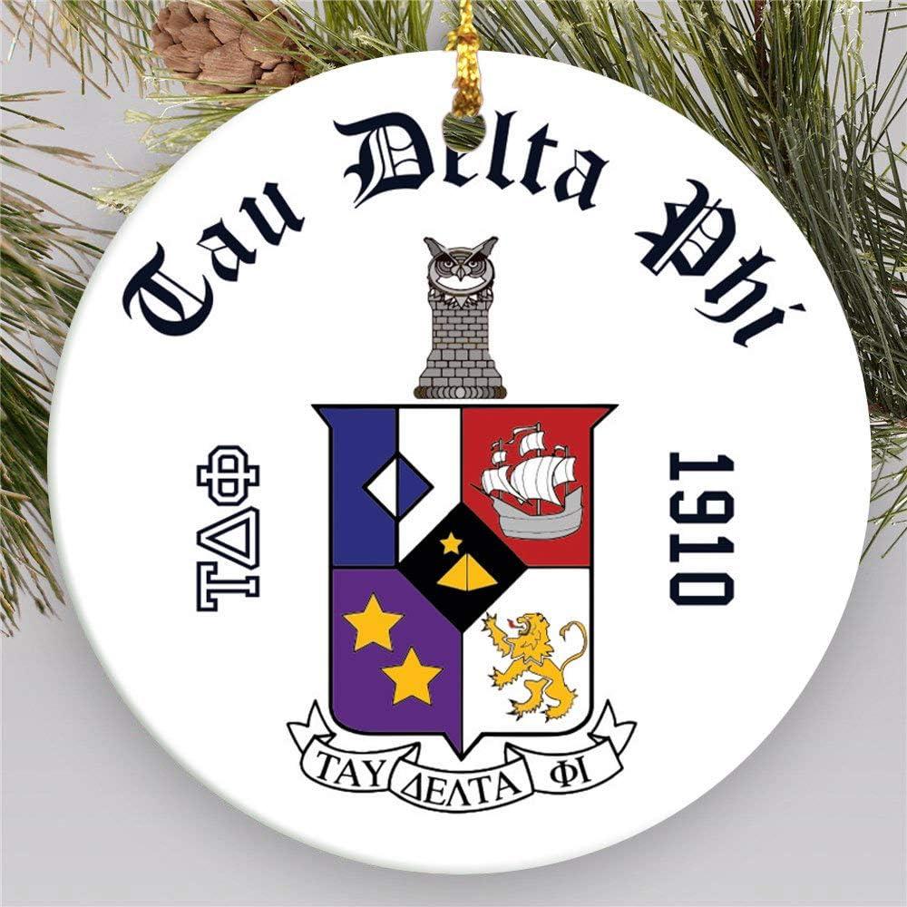 imageTau Delta Phi Round Christmas Shield Ornament