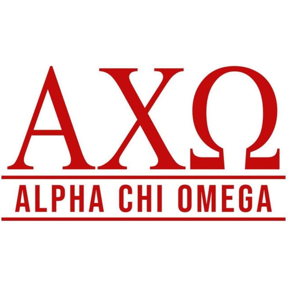 imageAlpha Chi Omega Custom Sticker Personalized Red