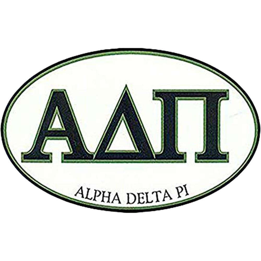 imageAlpha Delta Pi Euro Style Sticker