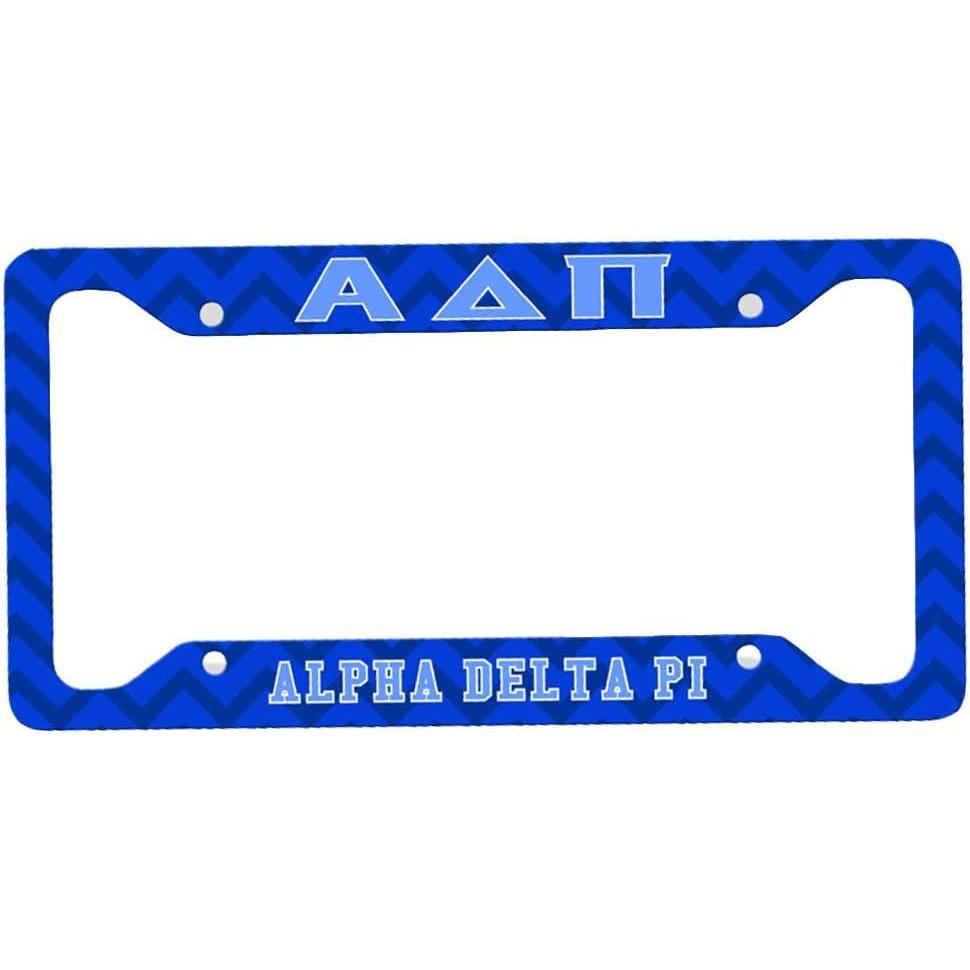 imageAlpha Delta Pi License Plate Frame