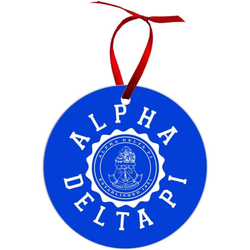 imageAlpha Delta Pi Shield Christmas Ornaments