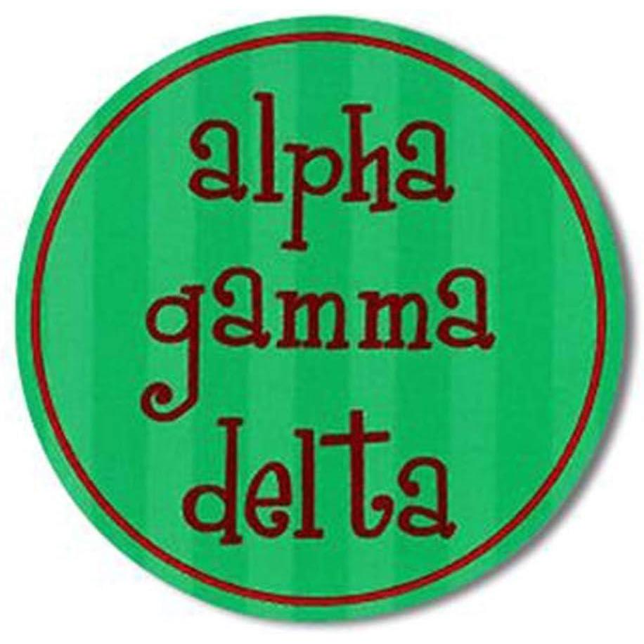 imageAlpha Gamma Delta Bumper Stickers 4 Round