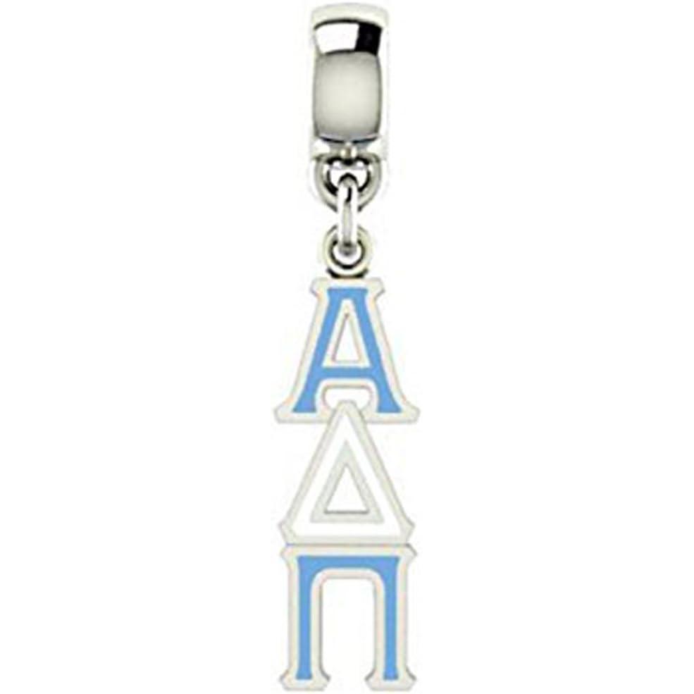 imageGreekgear Alpha Delta Pi ColorFilled Stainless Lavaliere Necklace