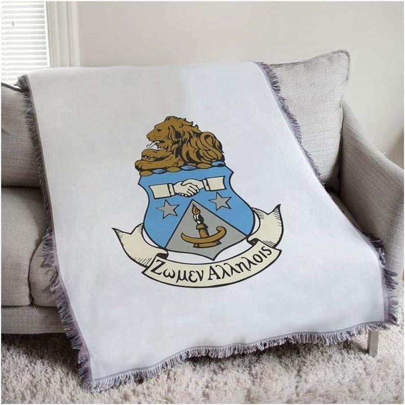 imageGreekgear Alpha Delta Pi Full Color Crest Afghan Blanket Throw