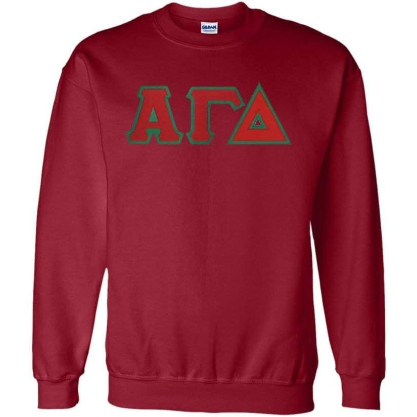 imageGreekgear Alpha Gamma Delta Lettered CrewneckMaroon
