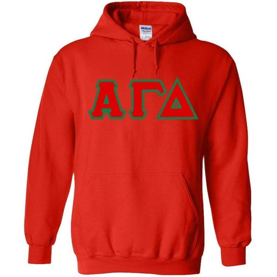 imageGreekgear Alpha Gamma Delta Lettered HoodedRed
