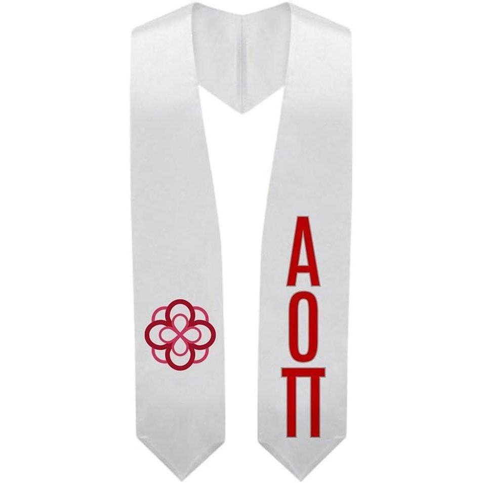imageGreekgear Alpha Omicron Pi AOII Super Crest Shield Graduation Stole
