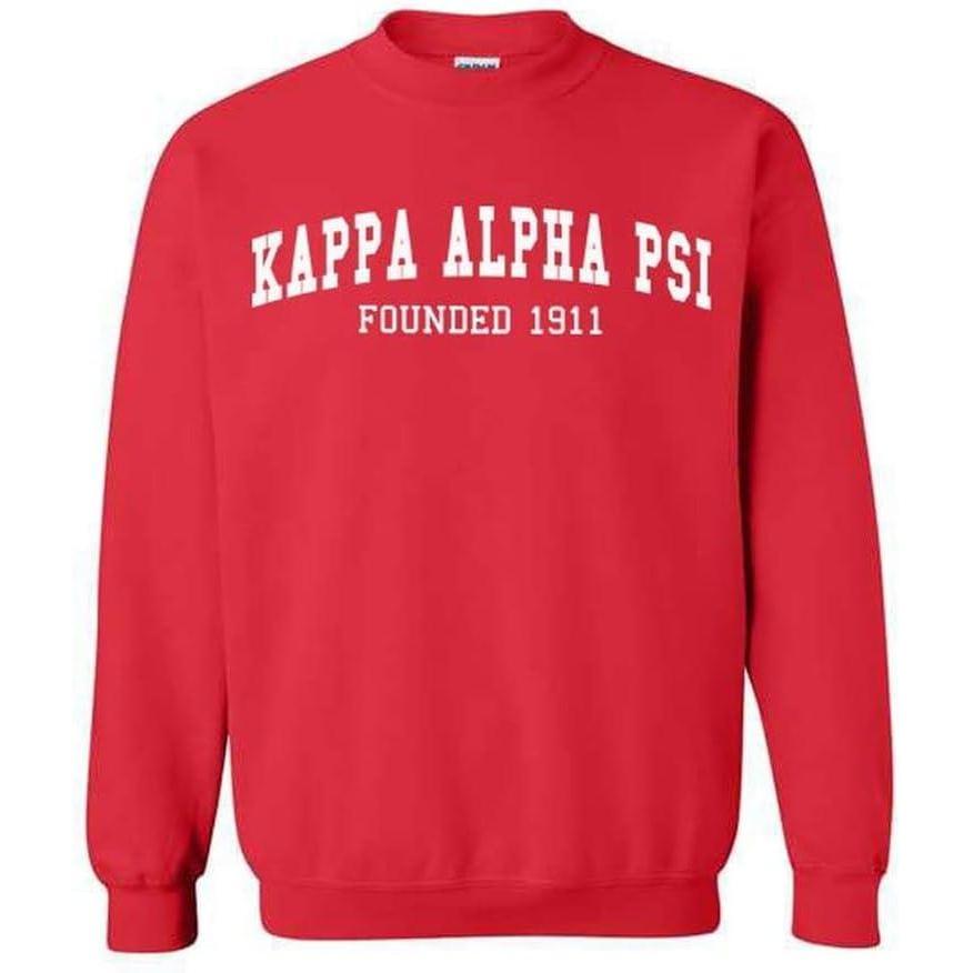 imageKappa Alpha Psi Fraternity Founders Crew SweatshirtRed