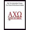 Alpha Chi Omega Custom Sticker – Personalized Red