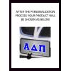 Alpha Delta Pi Lettered License Cover