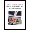 Alpha Gamma Delta Lettered License Cover