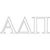Alpha Delta Pi Greek Letter Window Sticker Decal