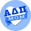 Alpha Delta Pi Mom Round Decals
