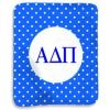 Greekgear Alpha Delta Pi Polka Dots Sherpa Lap Blanket