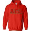 Greekgear Alpha Gamma Delta Lettered Hooded(Red)