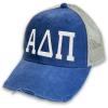 Greekgear Tau Epsilon Phi Distressed Trucker Hat(Royal/ Tan)