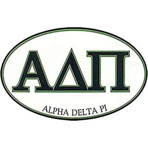 Alpha Delta Pi Euro Style Sticker