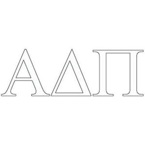 Alpha Delta Pi Greek Letter Window Sticker Decal