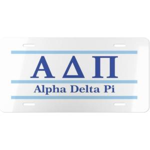 Alpha Delta Pi Lettered Lines License Covers