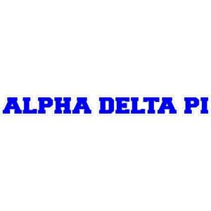 Alpha Delta Pi Long Window Sticker