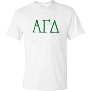 Alpha Gamma Delta University Greek T-Shirts(White)