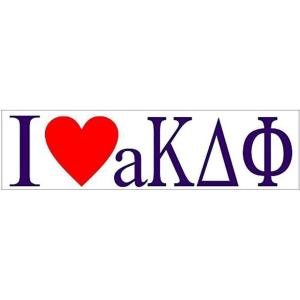 Alpha Kappa Delta Phi I Love Bumper Sticker