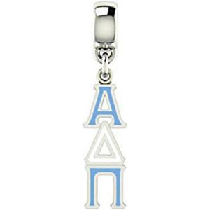 Greekgear Alpha Delta Pi Color-Filled Stainless Lavaliere Necklace