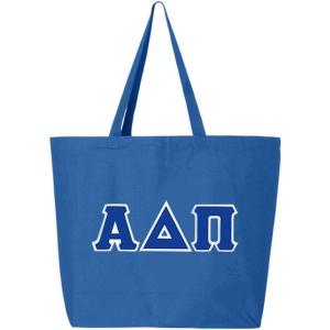 Greekgear Alpha Delta Pi Jumbo Canvas Tote