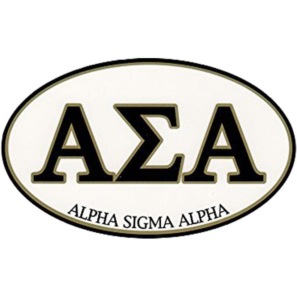 imageAlpha Sigma Alpha ASA Euro Style Sticker