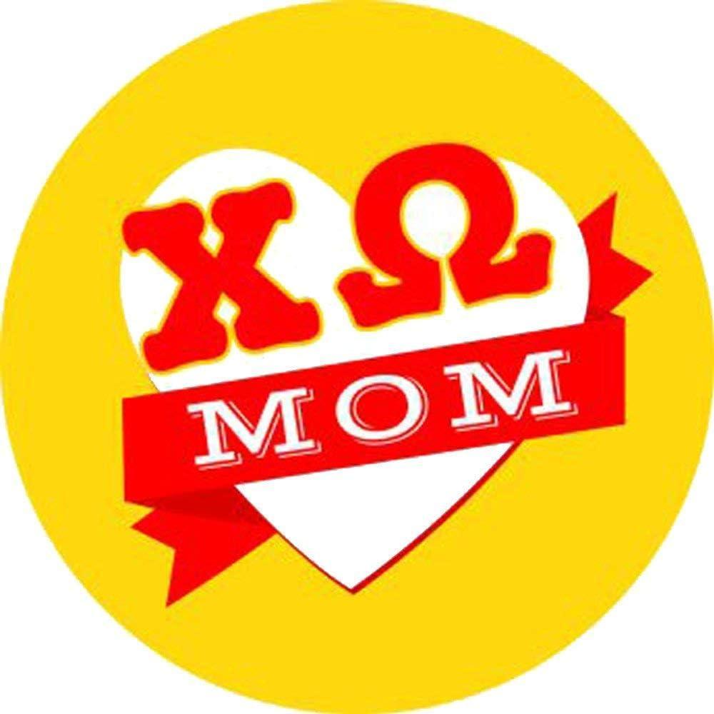 imageChi Omega Chi O Mom Round Decals