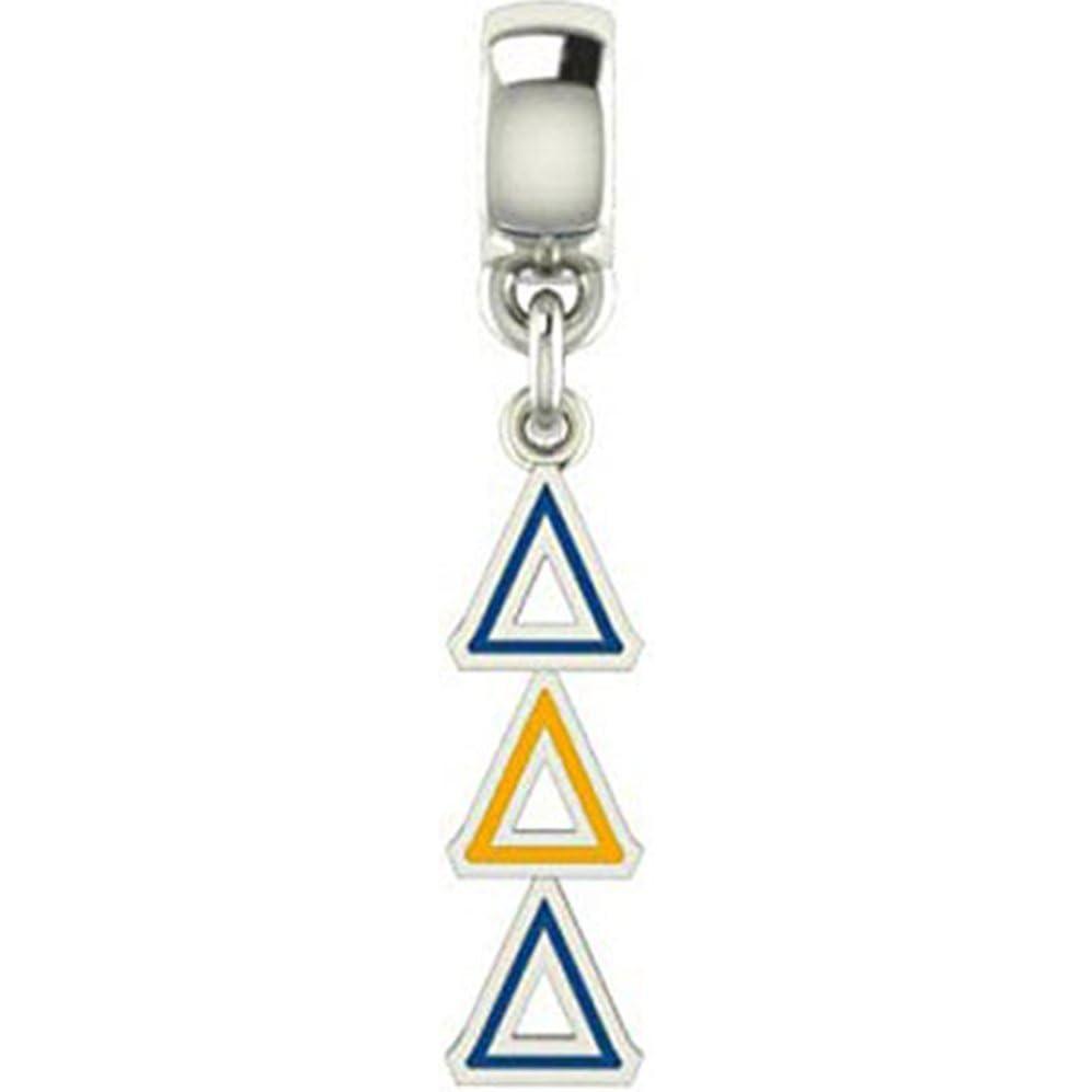 imageGreekgear Delta Delta Delta ColorFilled Stainless Lavaliere Necklace