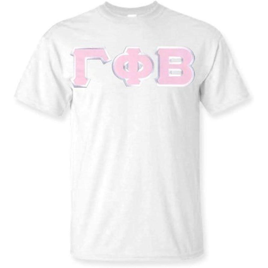 imageGreekgear Gamma Phi Beta Lettered TeeWhite