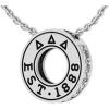 Greekgear Delta Delta Delta Circle Established Charm Necklace