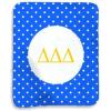 Greekgear Delta Delta Delta Polka Dots Sherpa Lap Blanket