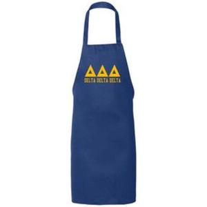 Greekgear Delta Delta Delta Large Apron Royal Blue