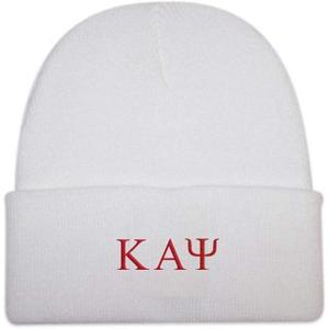 Kappa Alpha Psi Knit Hat White