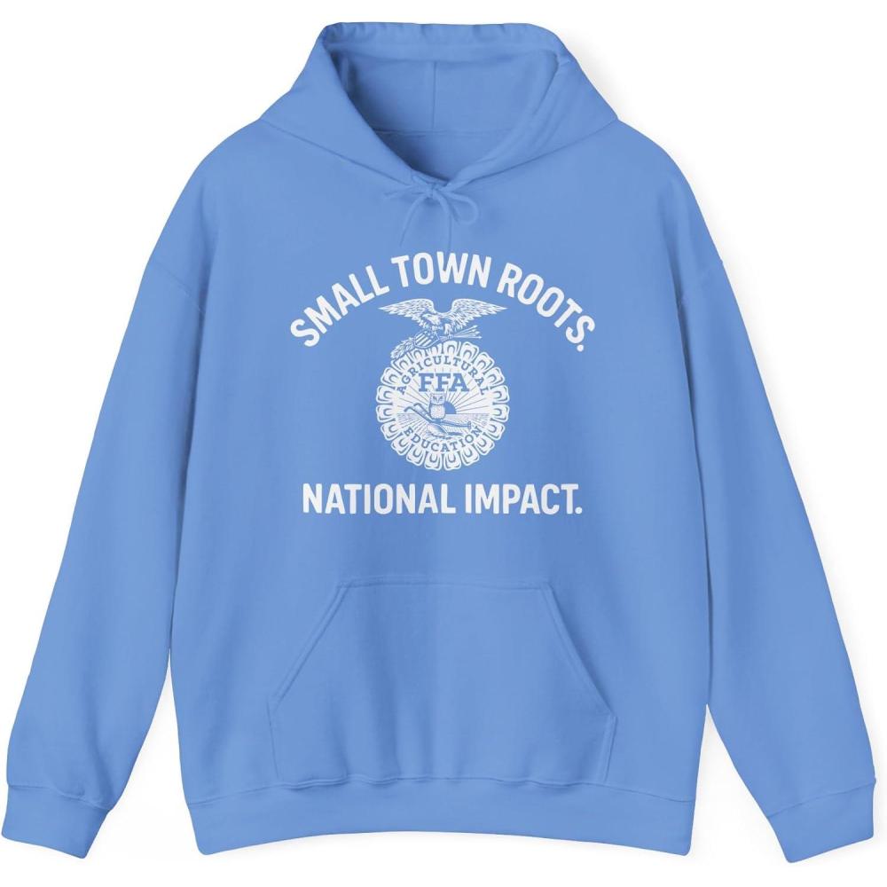 imageGreekgear FFA Small Town Roots National Impact Hooded SweatshirtCarolina Blue