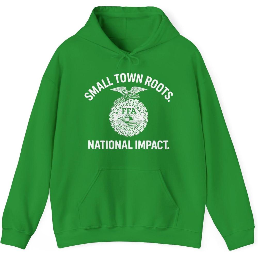 imageGreekgear FFA Small Town Roots National Impact Hooded SweatshirtIrish Green