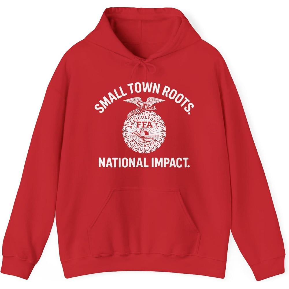 imageGreekgear FFA Small Town Roots National Impact Hooded SweatshirtRed